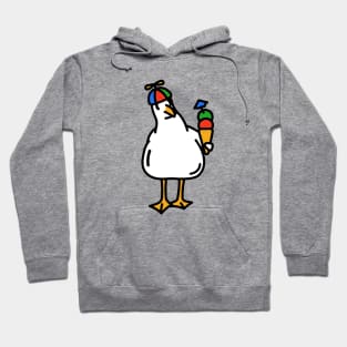 Propeller Hat Seagull With Ice Cream Hoodie